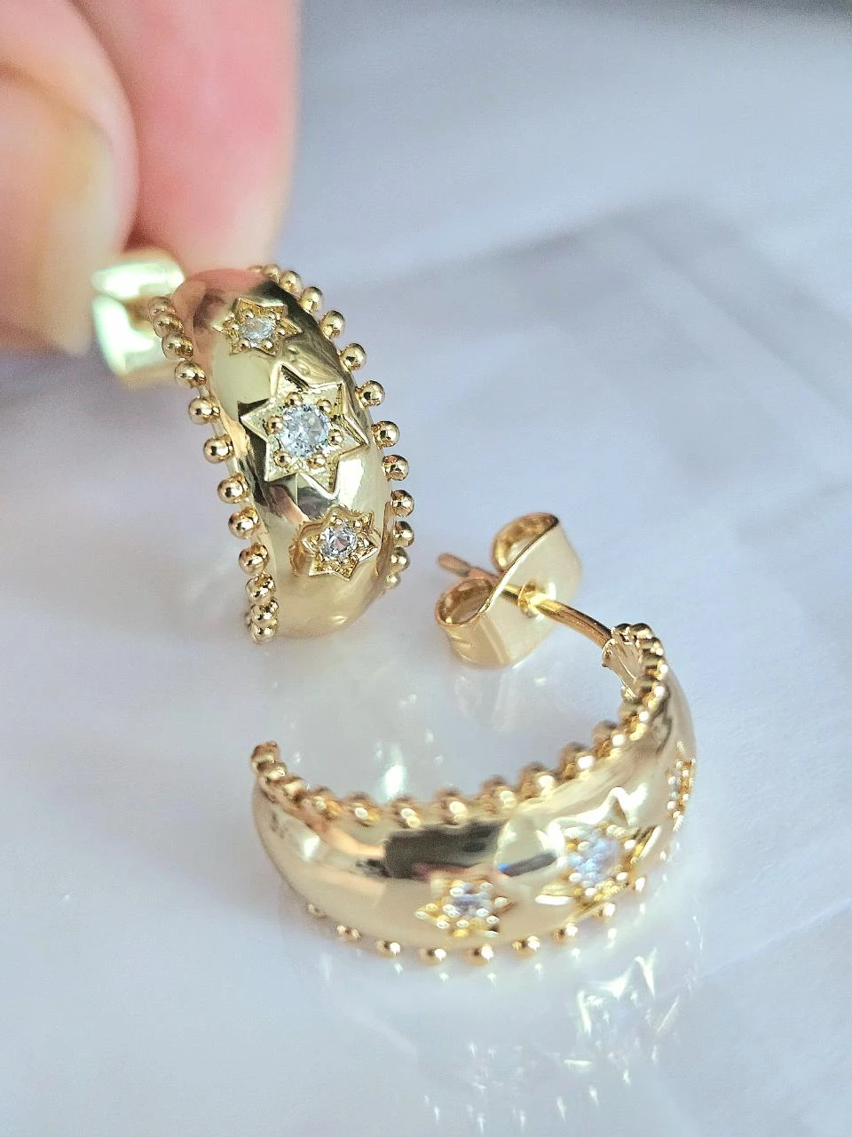 Stainless steel earring – photo 4